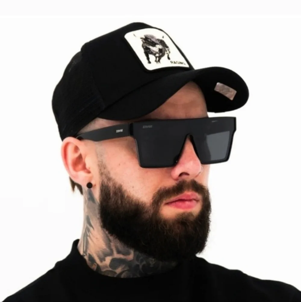 Quay hindsight matte black flat top shield‎ oversized unisex sunglasses new